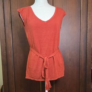 Effie’s Heart Knit Top Tank – Rust - Large XL